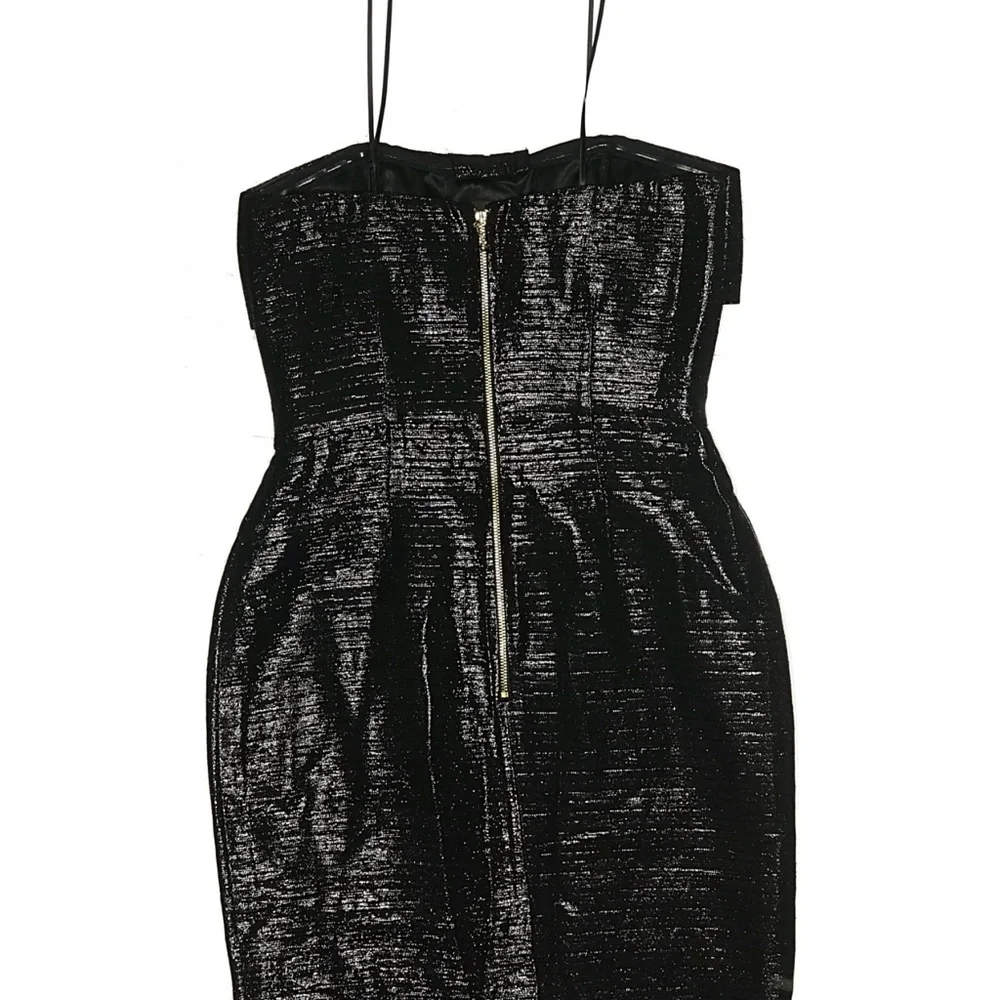 Kate Spade Shimmering Black Strapless Dress